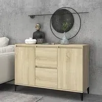 Sanaa Sideboard with 2 Doors 2 Drawers - Sonoma Oak