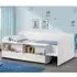 Sancha Single Low Sleeper Bed with Storage - White