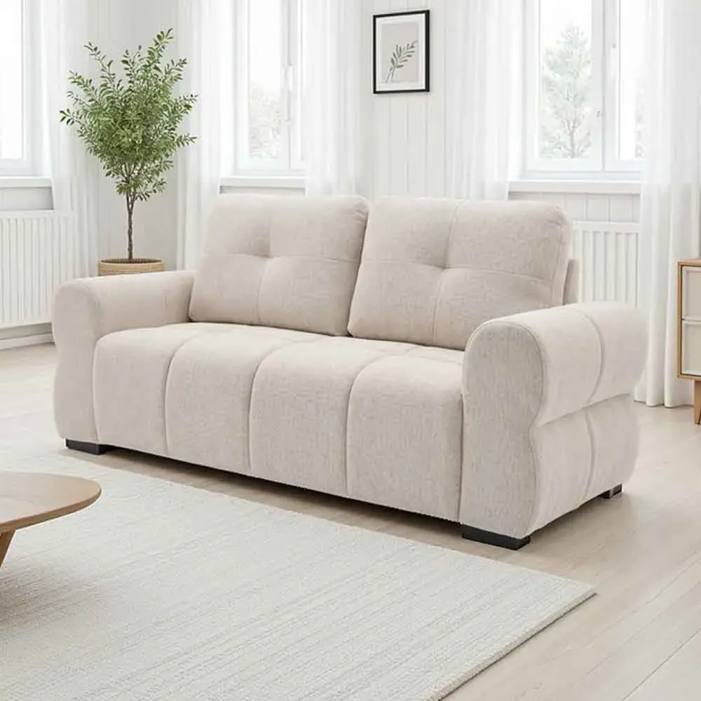 Sandhurst 2-Seater Sofa - Beige, Fabric product