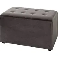 Sandpoint Storage Ottoman with Lift-Top - Anthracite, Fabric