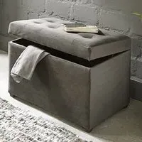 Sandpoint Storage Ottoman with Lift-Top - Brown, Fabric