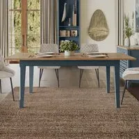 Sanford Extendable Dining Table - Blue, Oak