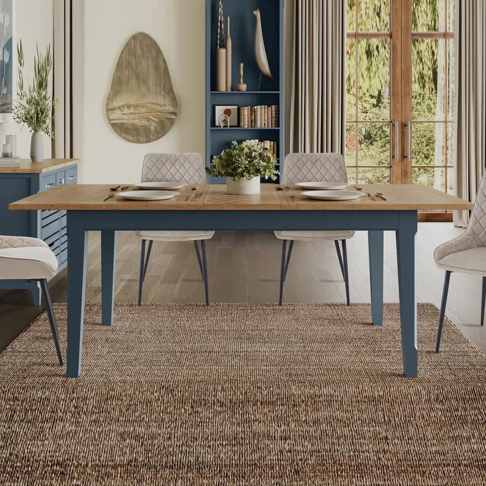 Sanford Extendable Dining Table - Blue, Oak