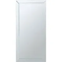 Sanford Large Bevelled Wall Mirror - Clear Glass, MDF