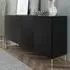 Sanford Large Sideboard with 4 Doors - Black