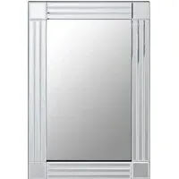 Sanford Large Triple Bevelled Wall Mirror - Glass, MDF