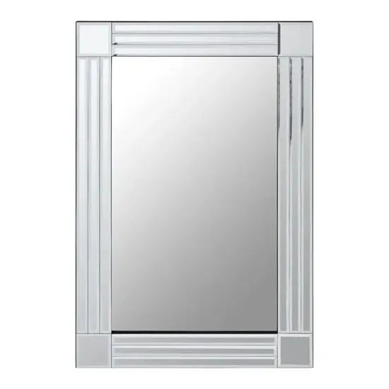 Sanford Large Triple Bevelled Wall Mirror - Glass, MDF