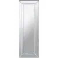 Sanford Rectangular Wall Mirror with Bevelled Frame - Glass, MDF