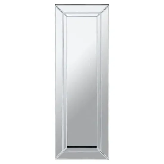 Sanford Rectangular Wall Mirror with Bevelled Frame - Glass, MDF