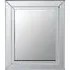 Sanford Small Square Bevelled Wall Mirror - Glass, MDF
