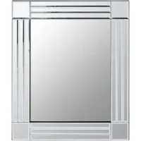 Sanford Small Triple Bevelled Wall Mirror - Glass, MDF