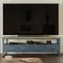 Sanford TV Stand with 4 Drawers - Blue, Oak
