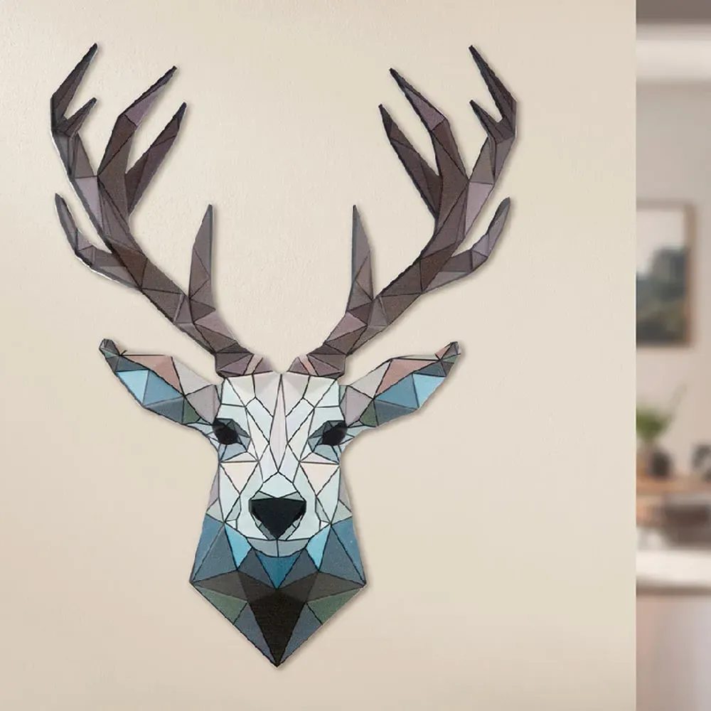 Sanger Metal Deer Wall Art - Multicolour, Metal product