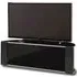 Sanja Medium Corner TV Stand with Doors - Black