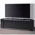 Sanja Ultra Large Corner TV Stand with Doors - Black