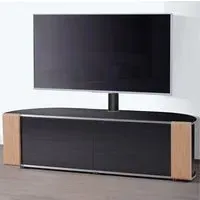 Sanja Ultra Large Corner TV Stand with Mount - Walnut