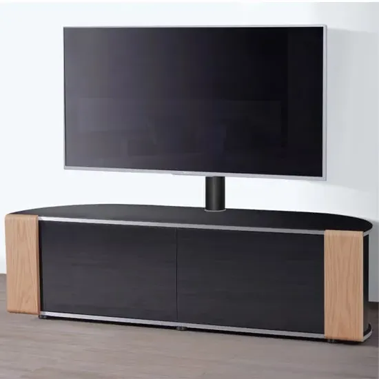 Sanja Ultra Large Corner TV Stand with Mount - Walnut