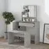 Sansa Dressing Table with Mirror - Concrete Effect