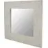Santeria Square Wall Mirror - Weathered White, Mango Wood