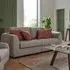 Santiago 2-Seater Sofa with Black Legs - Natural, Chenille