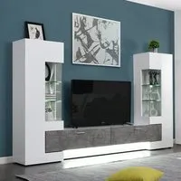 Santiago Entertainment Unit - White, MDF