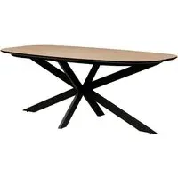 Santiago Large Oval Dining Table - Oak
