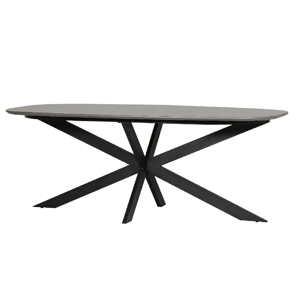 Santiago Large Oval Dining Table - Smoke