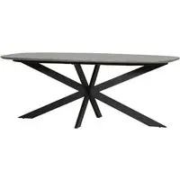 Santiago Small Oval Dining Table - Smoke