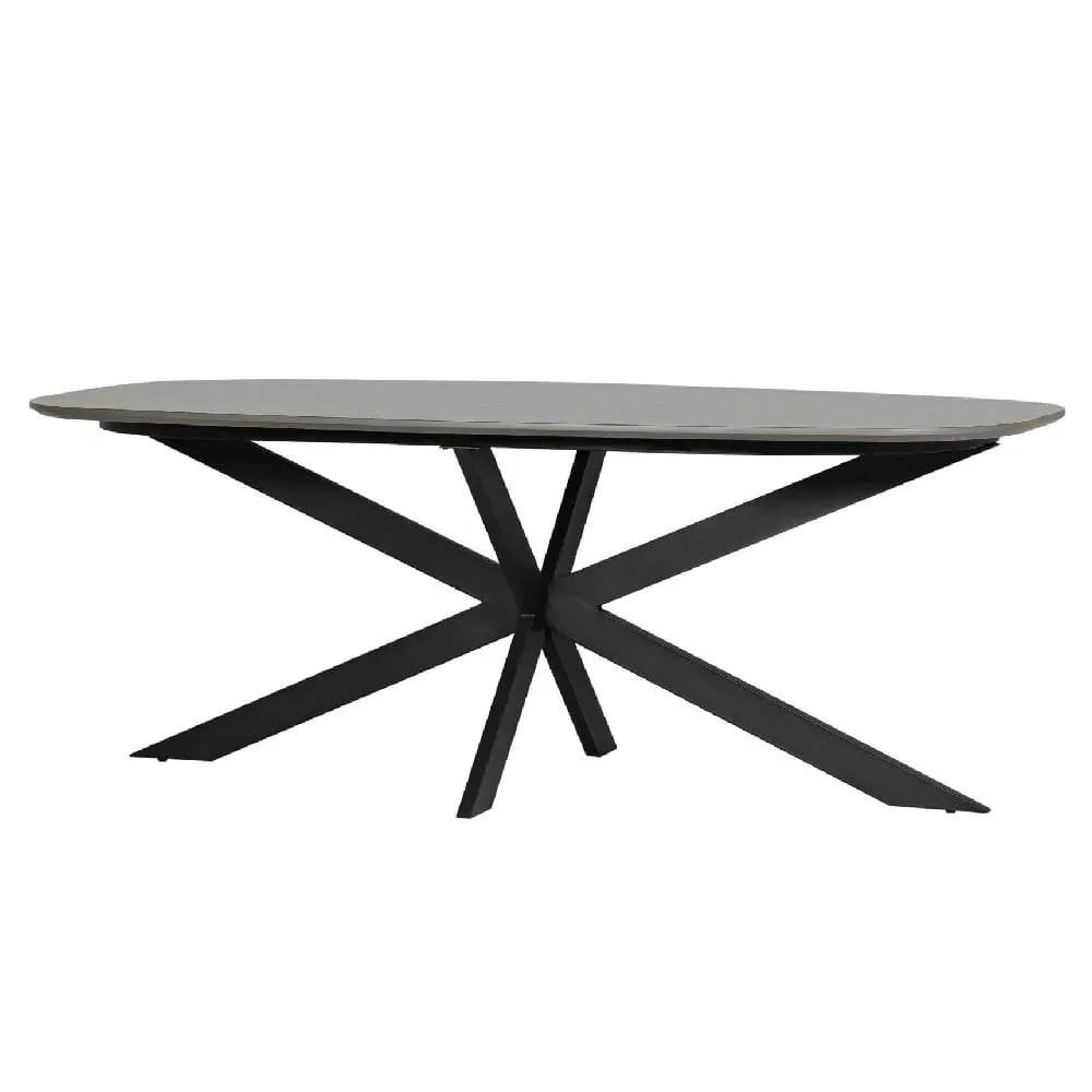 Santiago Small Oval Dining Table - Smoke
