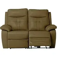 Santino Electric Recliner 2-Seater Sofa - Brown, Leather