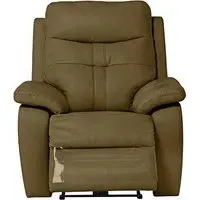 Santino Electric Recliner Armchair - Brown, Leather