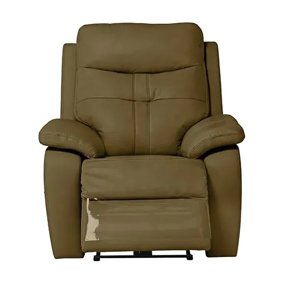Santino Electric Recliner Armchair - Brown, Leather image