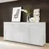 Santino Sideboard with 4 Doors - White, High Gloss