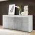 Santino Sideboard with 4 Doors - White, High Gloss