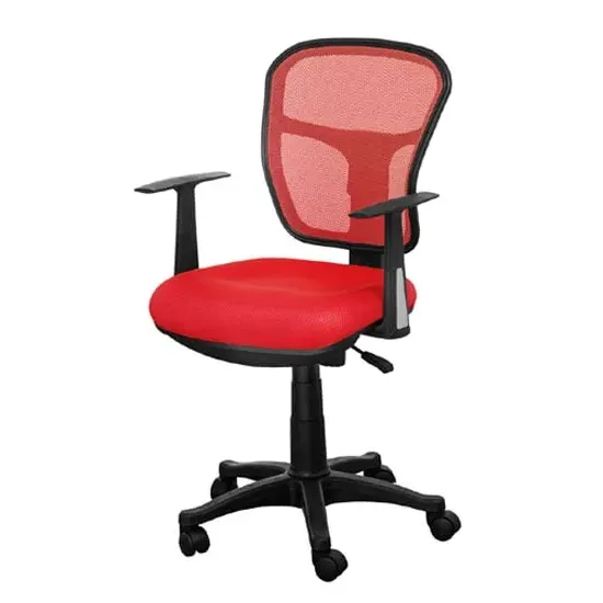 Santo Office Chair with Mesh Back Rest - Red product
