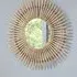 Santol Starburst Round Wall Mirror - Natural, Rattan