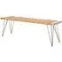 Santorini Rectangular Dining Bench - Natural, Teak