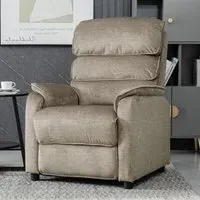 Sanur 1-Seater Sofa - Taupe, Fabric