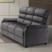 Sanur 3-Seater Sofa - Grey, Fabric