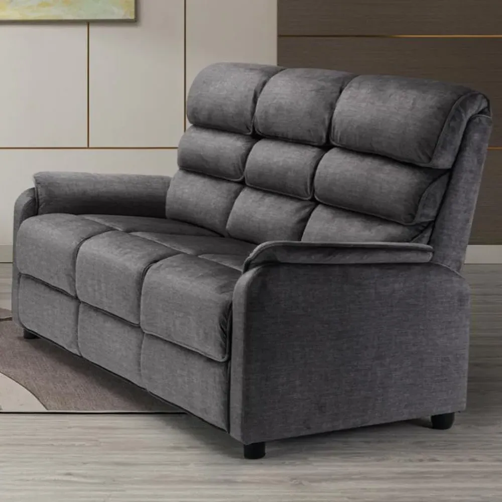 Sanur 3-Seater Sofa - Grey, Fabric