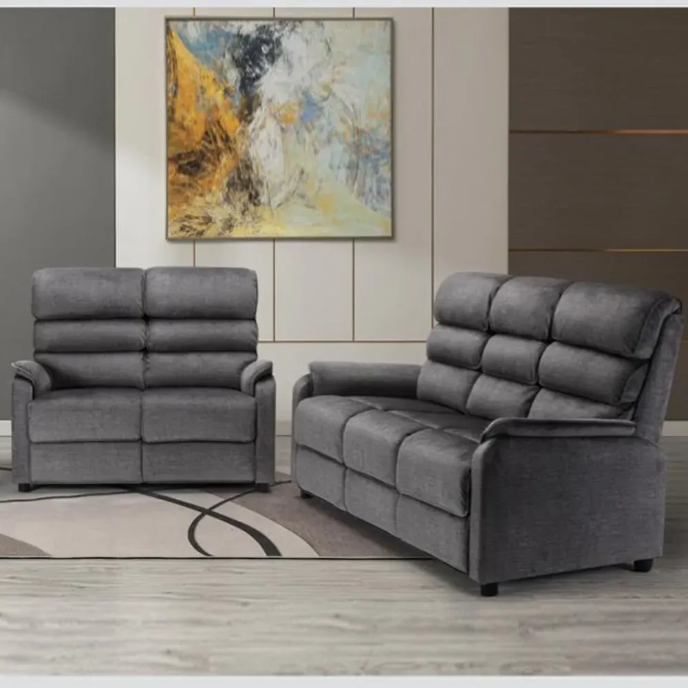 Sanur 3+2 Seater Sofa Set - Grey, Fabric image
