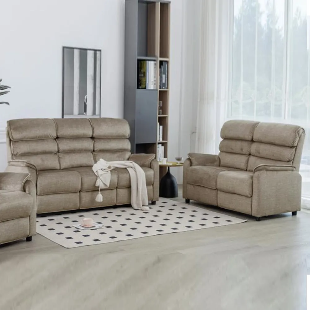 Sanur 3+2 Seater Sofa Set - Taupe, Fabric