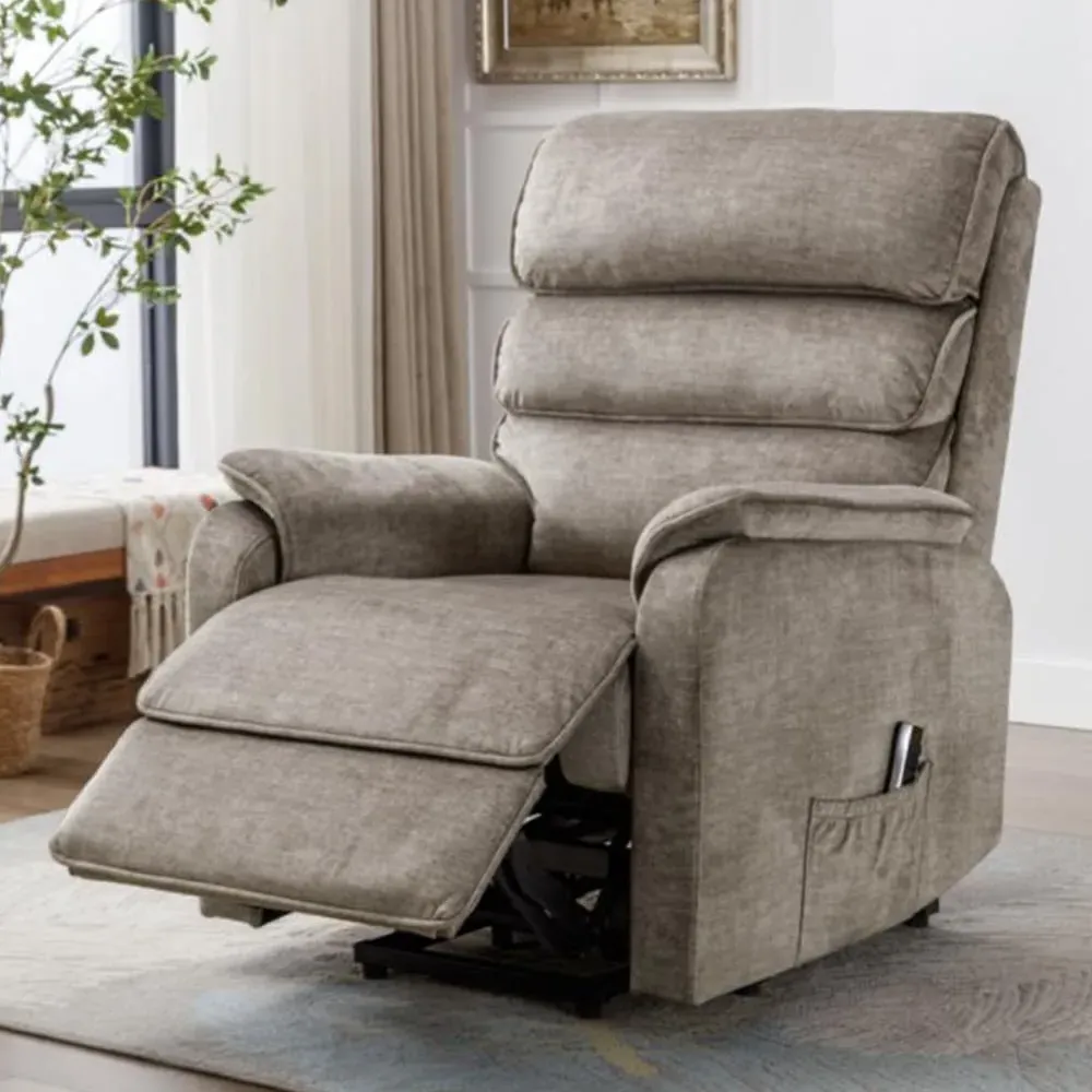 Sanur Electric Lift and Tilt Recliner Chair - Taupe, Fabric