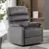 Sanur Electric Recliner 1-Seater Sofa - Grey, Fabric