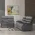 Sanur Electric Recliner 3+2 Seater Sofa Set - Grey, Fabric