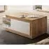 Sanur Extendable Coffee Table - White, Sandal Oak