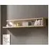 Sanur High Gloss Wall Shelf - White, Sandal Oak