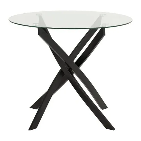 Sanur Round Dining Table - Clear, Glass image