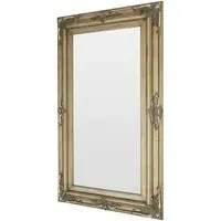 Saran Rectangular Wall Mirror - Antique Gold, Wood alternate view