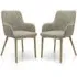 Saratov Dining Chairs in Pair - Oatmeal, Natural
